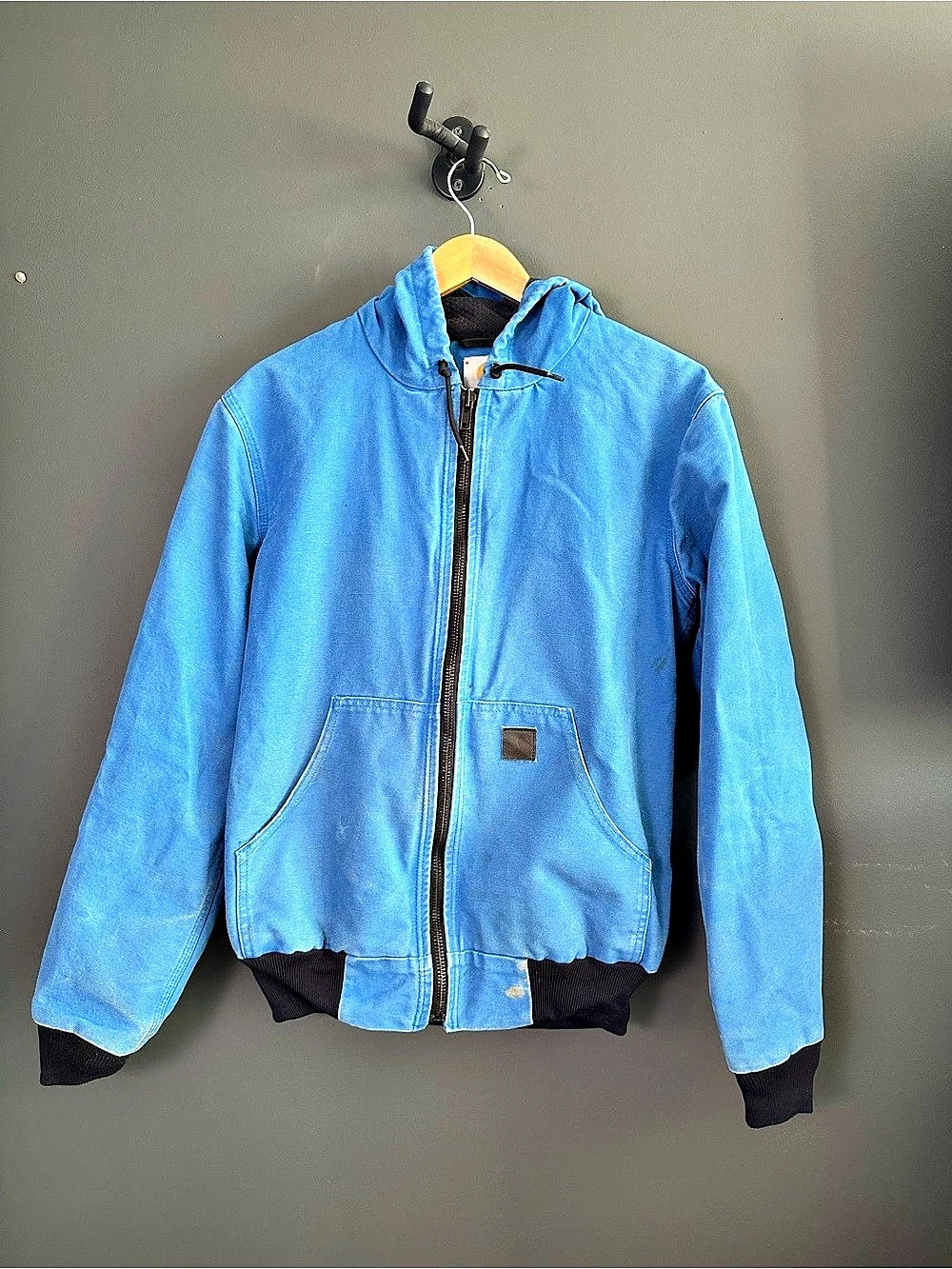 Vintage rare Carhartt J380 ELB Electric Blue Active Jacket Mesh Lined Workwear